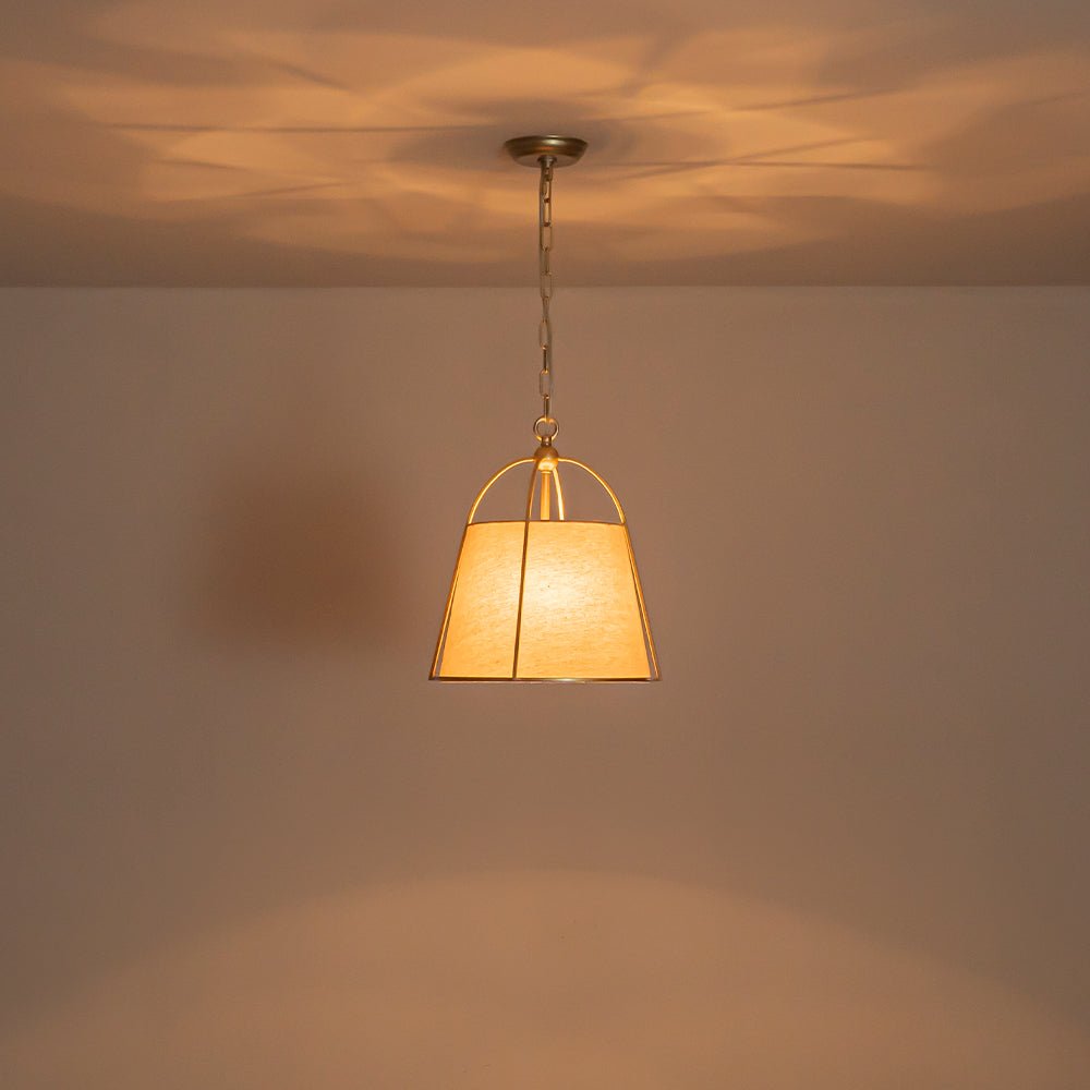 Pendantlightie - 1 - Light Tapered Linen Shade Vintage Conical Drum Pendant Light - Pendants - Small - 