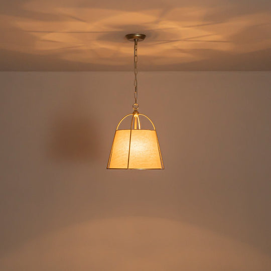 Pendantlightie - 1 - Light Tapered Linen Shade Vintage Conical Drum Pendant Light - Pendants - Small - 