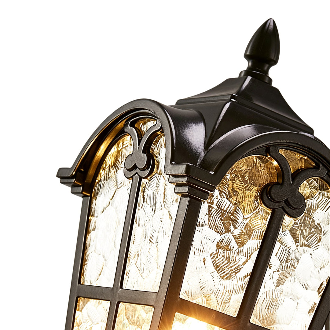 Pendantlightie-1-Light Vintage Lantern Water Glass Outside Wall Sconce Porch Light-Outdoor Wall Light-B-