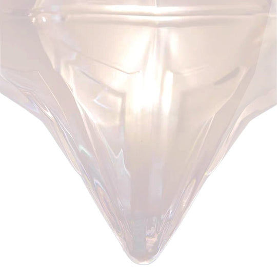 Pendantlightie - Art Deco Twinkle 1 - Light Frosted Star Shape Glass Pendant Light - Pendants - Brass - 