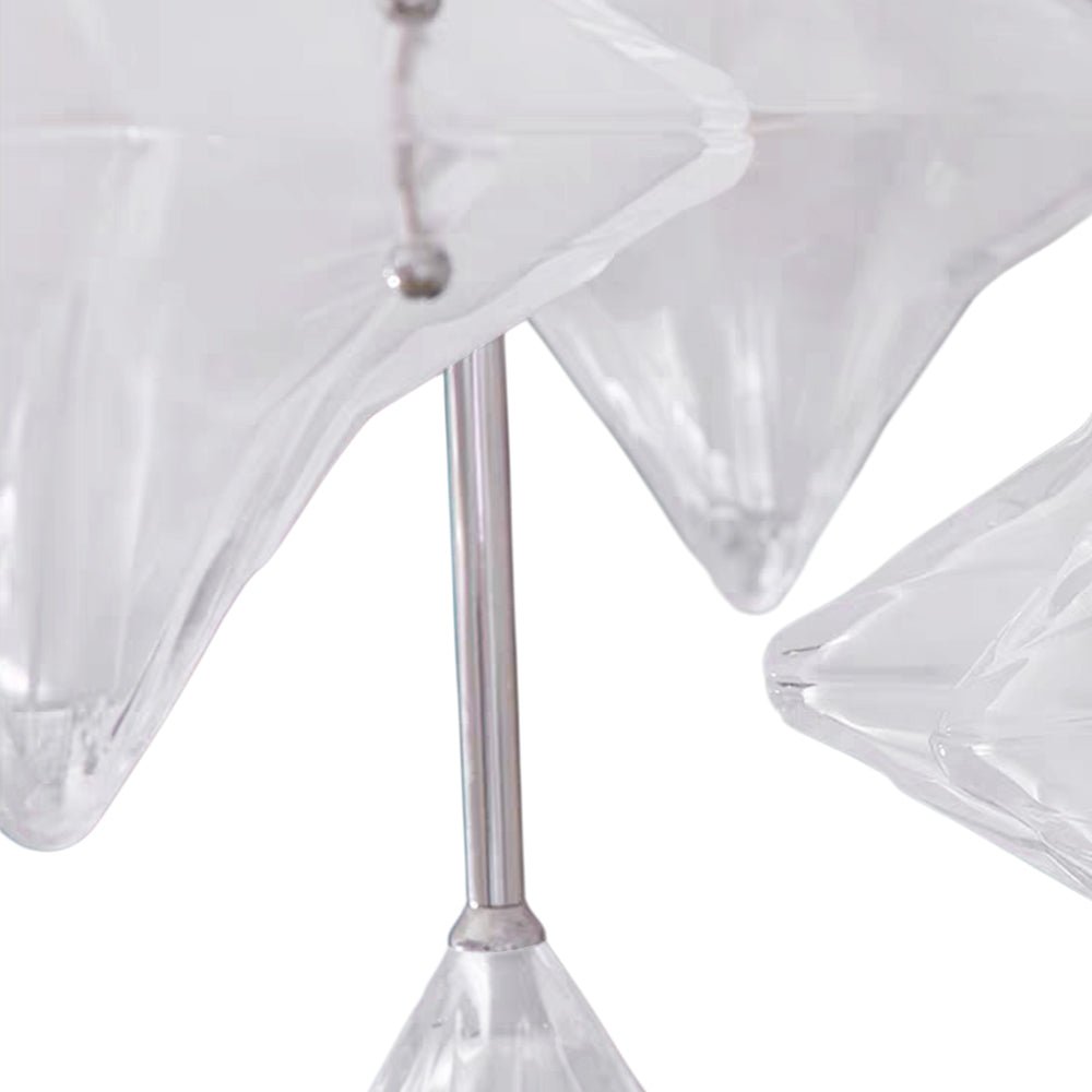 Pendantlightie - Art Deco Twinkle 1 - Light Frosted Star Shape Glass Pendant Light - Pendants - Brass - 
