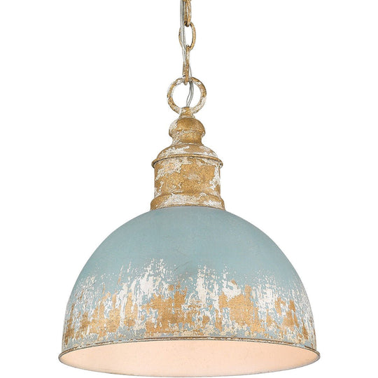 Pendantlightie - Arts And Crafts Vintage 1 - Light Handmade Paint Single Dome Pendant - Pendants - Navy Blue - 