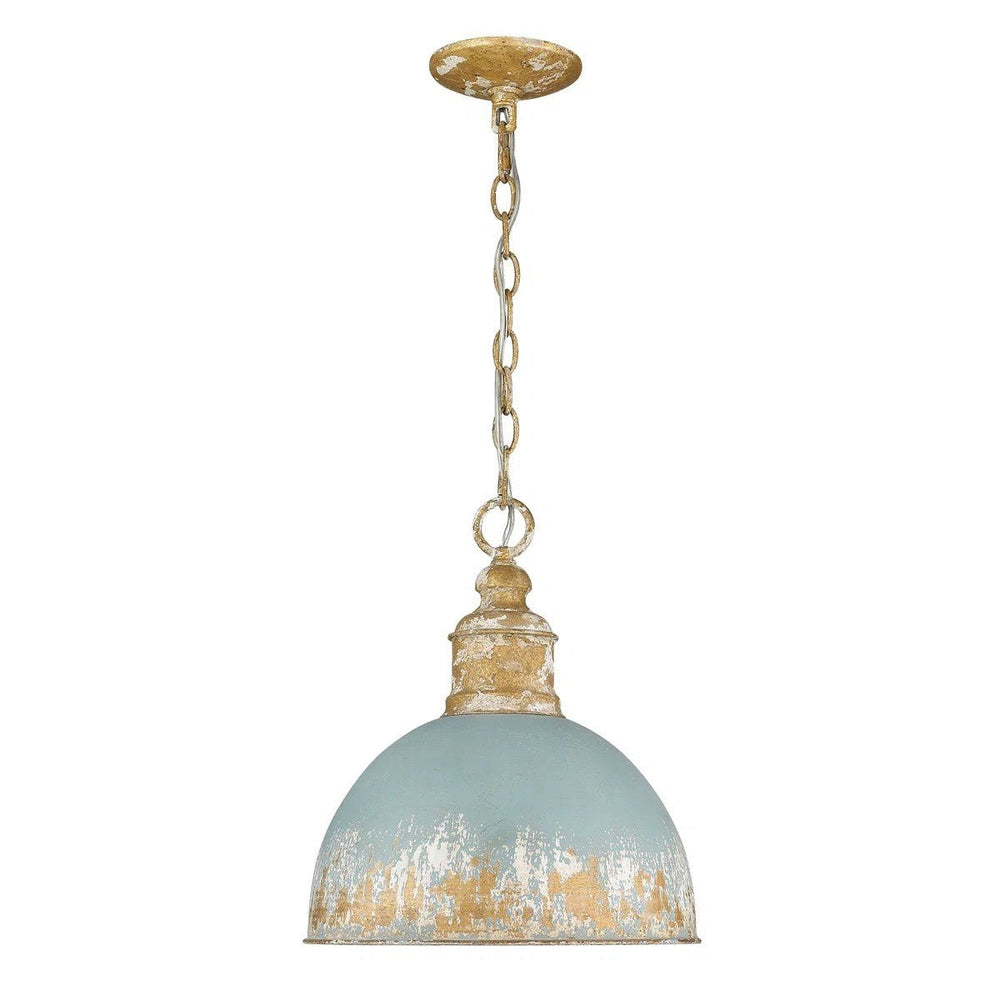 Pendantlightie - Arts And Crafts Vintage 1 - Light Handmade Paint Single Dome Pendant - Pendants - White - 