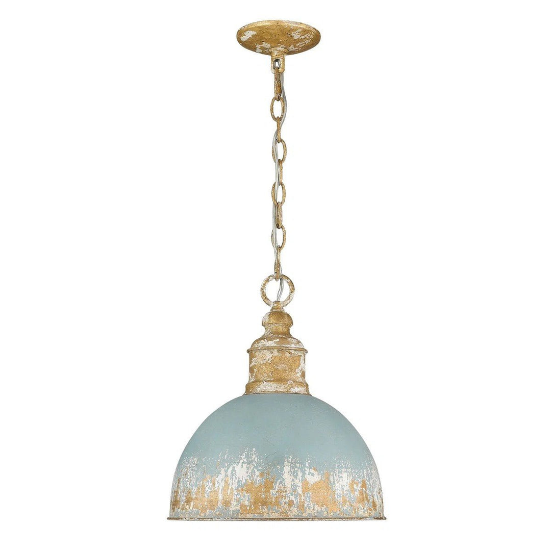 Pendantlightie - Arts And Crafts Vintage 1 - Light Handmade Paint Single Dome Pendant - Pendants - White - 
