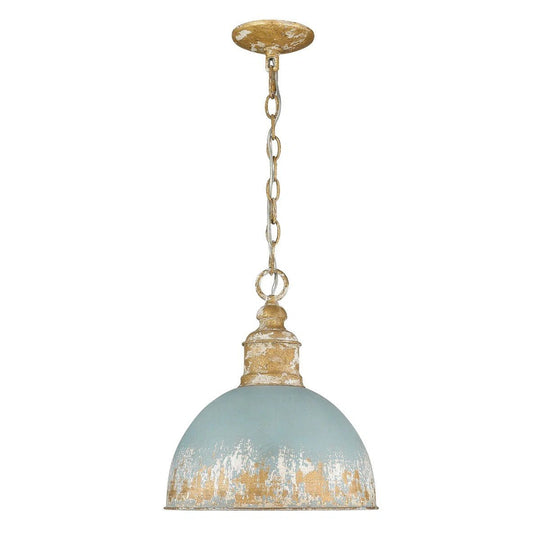 Pendantlightie - Arts And Crafts Vintage 1 - Light Handmade Paint Single Dome Pendant - Pendants - White - 