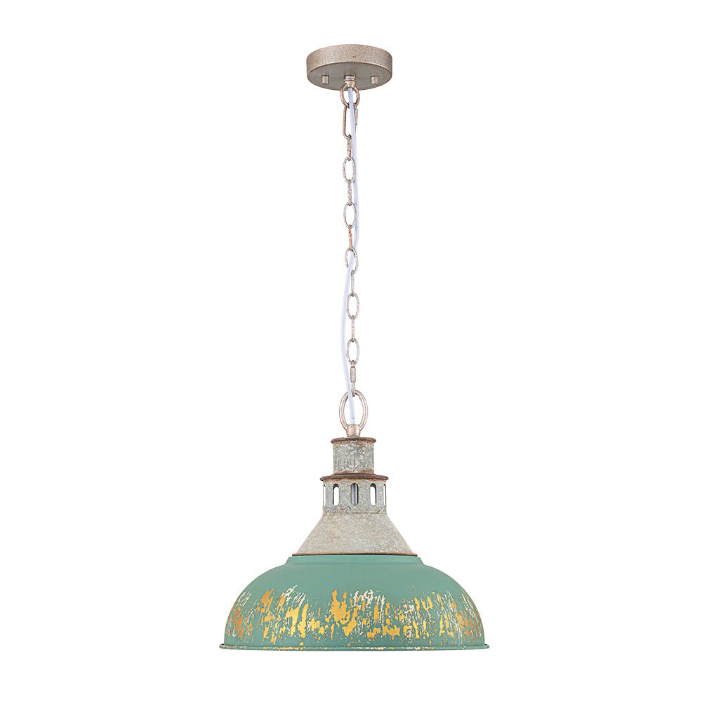 Pendantlightie - Arts And Crafts Wide Edge 1 - Light Handmade Paint Single Dome Pendant - Pendants - White - 