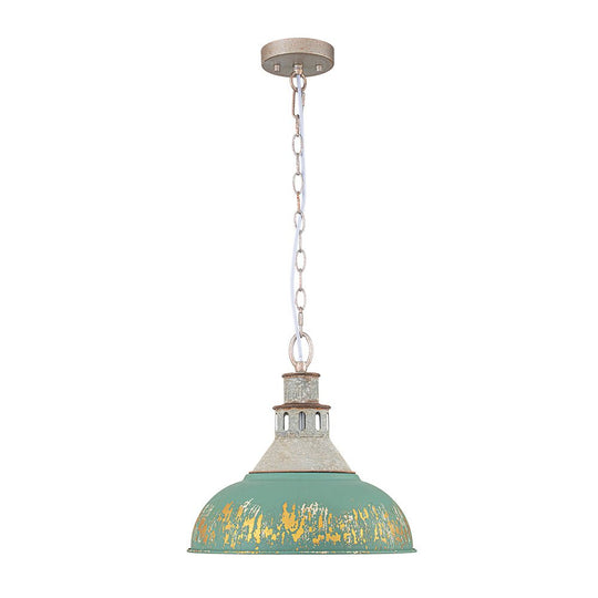 Pendantlightie - Arts And Crafts Wide Edge 1 - Light Handmade Paint Single Dome Pendant - Pendants - White - 