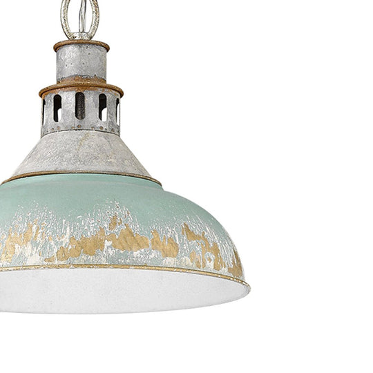 Pendantlightie - Arts And Crafts Wide Edge 1 - Light Handmade Paint Single Dome Pendant - Pendants - White - 