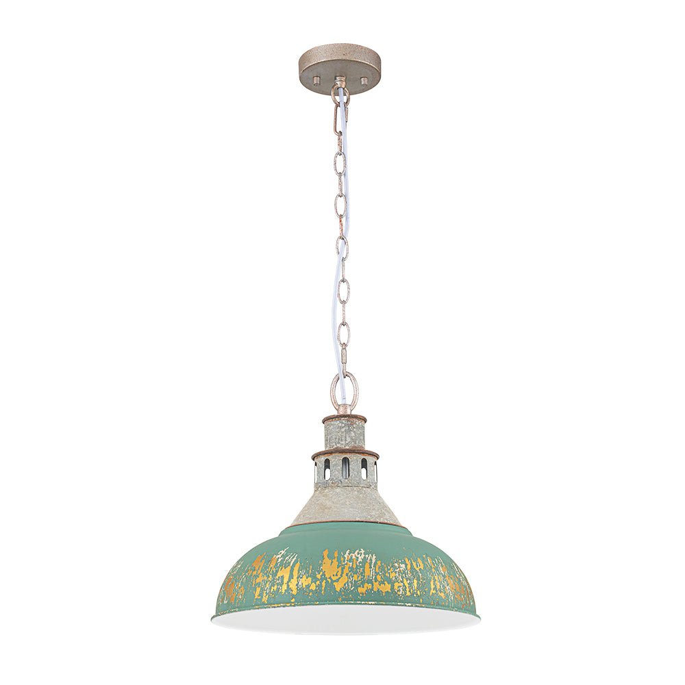 Pendantlightie - Arts And Crafts Wide Edge 1 - Light Handmade Paint Single Dome Pendant - Pendants - White - 