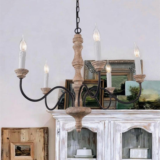 Farmhouse 5-Light Candle Style Chandelier