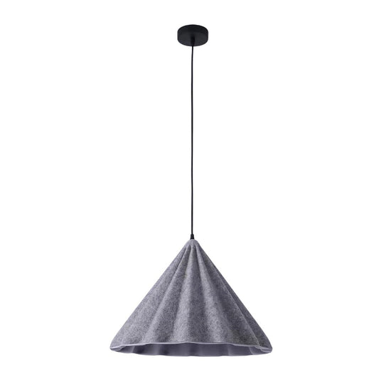 Pendantlightie - Contemporary 1 - Light Cone Felt Scalloped Pendant Light - Pendants - White - 