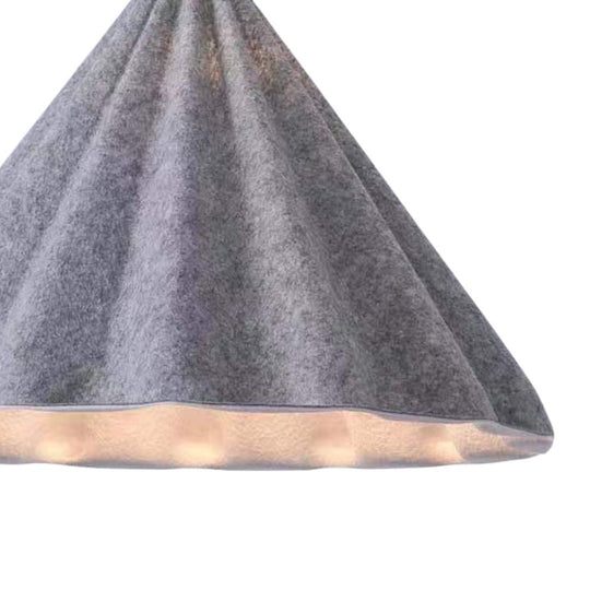 Pendantlightie - Contemporary 1 - Light Cone Felt Scalloped Pendant Light - Pendants - White - 
