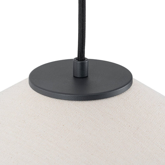 Pendantlightie - Contemporary 1 - Light Fabric Conical Linen White Pendant - Pendants - Medium - 