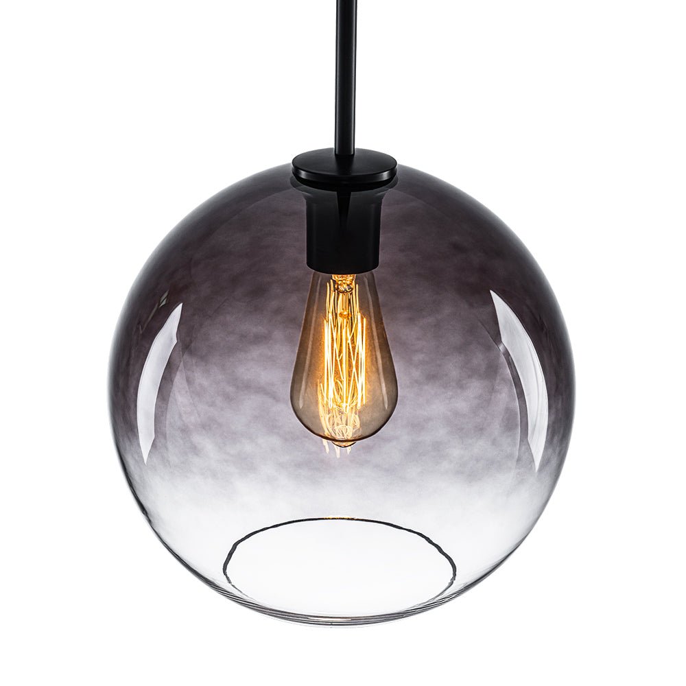 Pendantlightie-Contemporary 1-Light Gradient Color Glass Globe Pendant Light-Pendants-Gray-