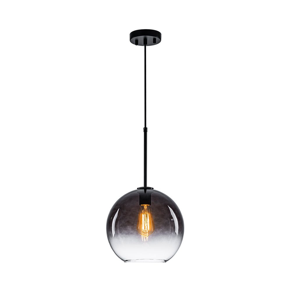 Pendantlightie-Contemporary 1-Light Gradient Color Glass Globe Pendant Light-Pendants-Gray-