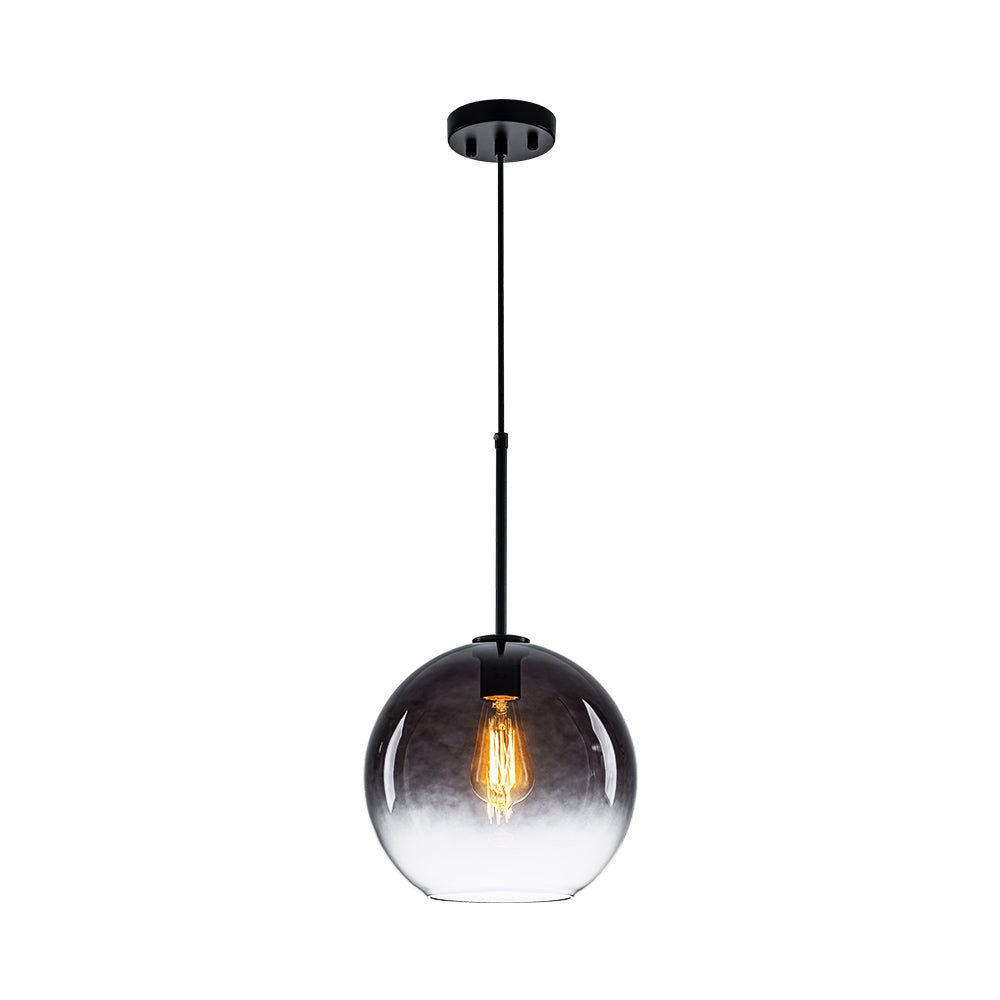Pendantlightie-Contemporary 1-Light Gradient Color Glass Globe Pendant Light-Pendants-Gray-