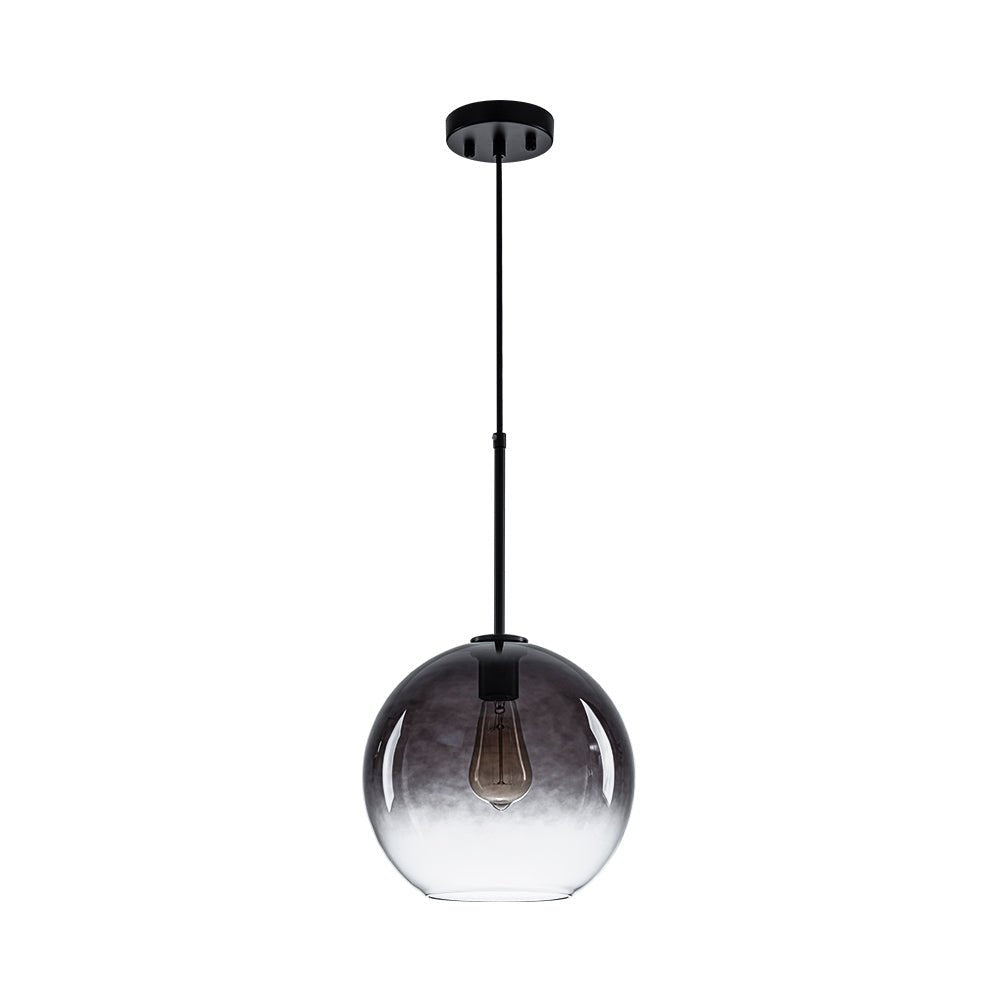 Pendantlightie-Contemporary 1-Light Gradient Color Glass Globe Pendant Light-Pendants-Gray-