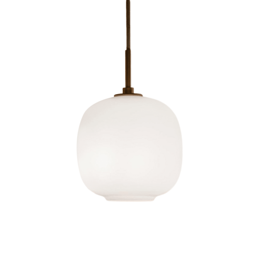Pendantlightie - Contemporary 1 - Light Opal White Glass Globe Single Pendant Light - Pendants - Medium - 