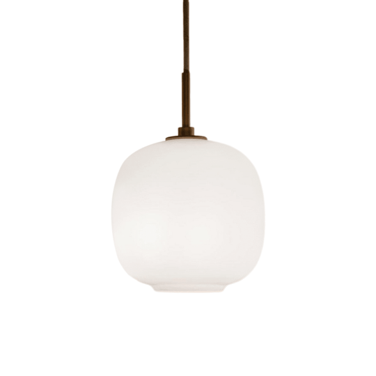 Pendantlightie - Contemporary 1 - Light Opal White Glass Globe Single Pendant Light - Pendants - Medium - 