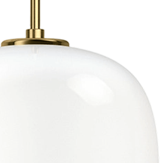 Pendantlightie - Contemporary 1 - Light Opal White Glass Globe Single Pendant Light - Pendants - Medium - 
