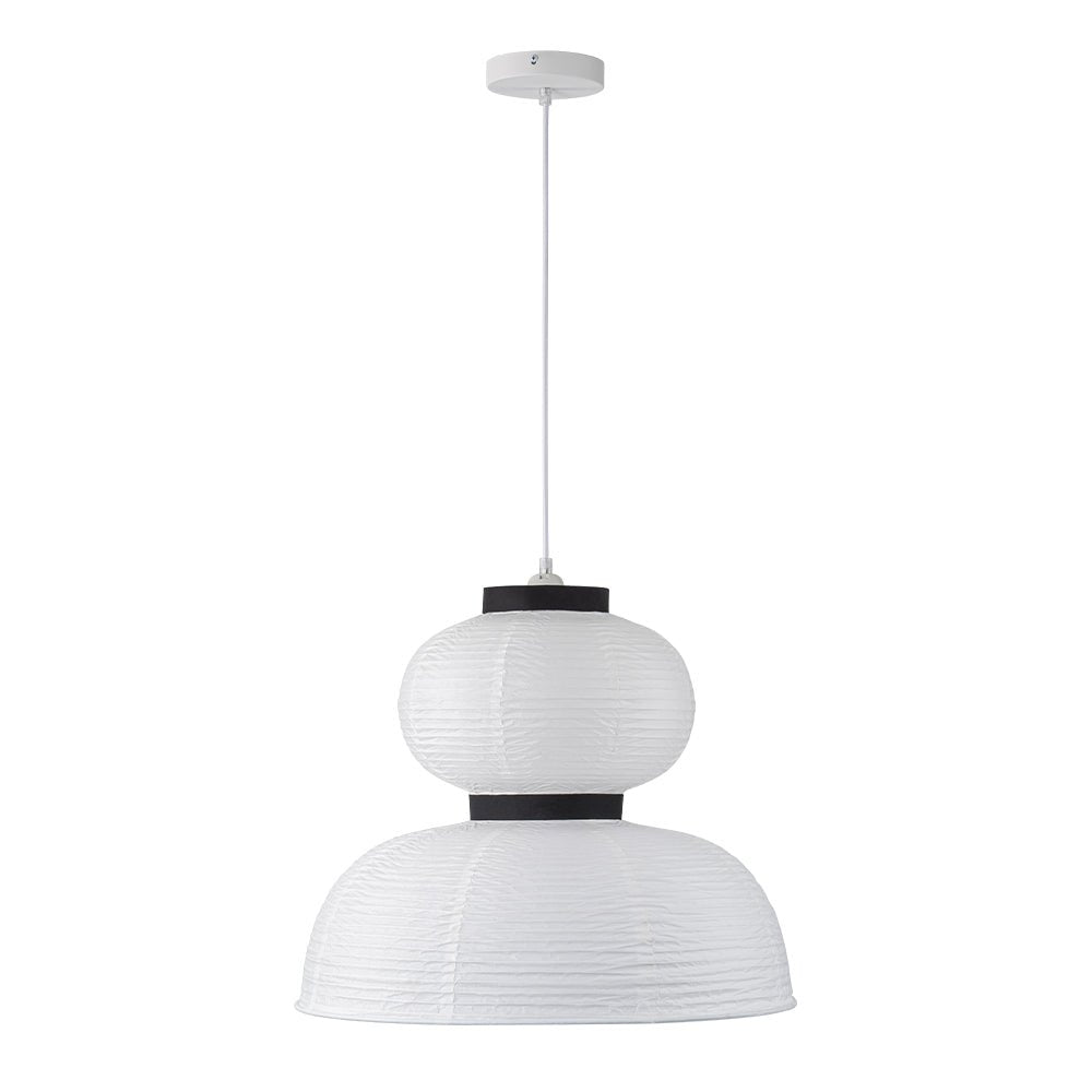 Pendantlightie - Contemporary 1 - Light Pleated Lantern Style Paper Pendant Light - Pendants - B - 