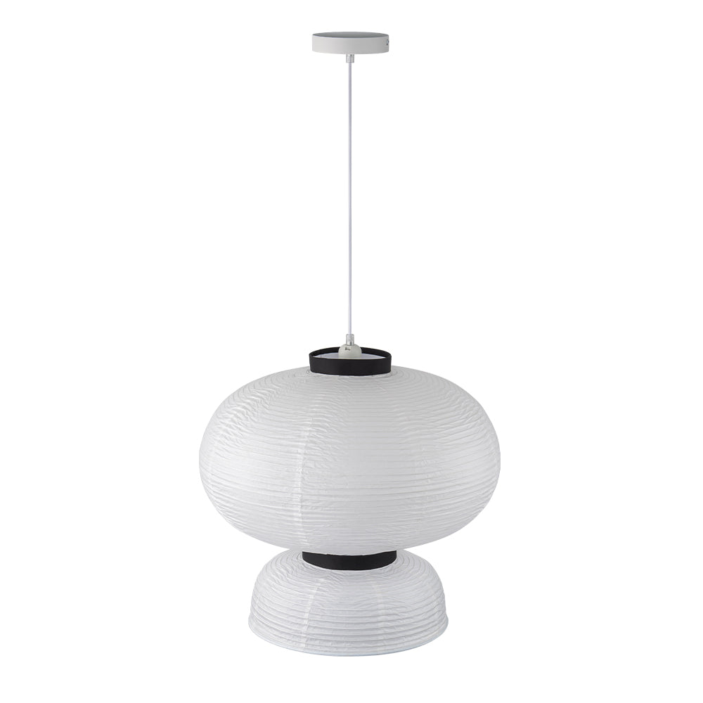 Pendantlightie - Contemporary 1 - Light Pleated Lantern Style Paper Pendant Light - Pendants - B - 