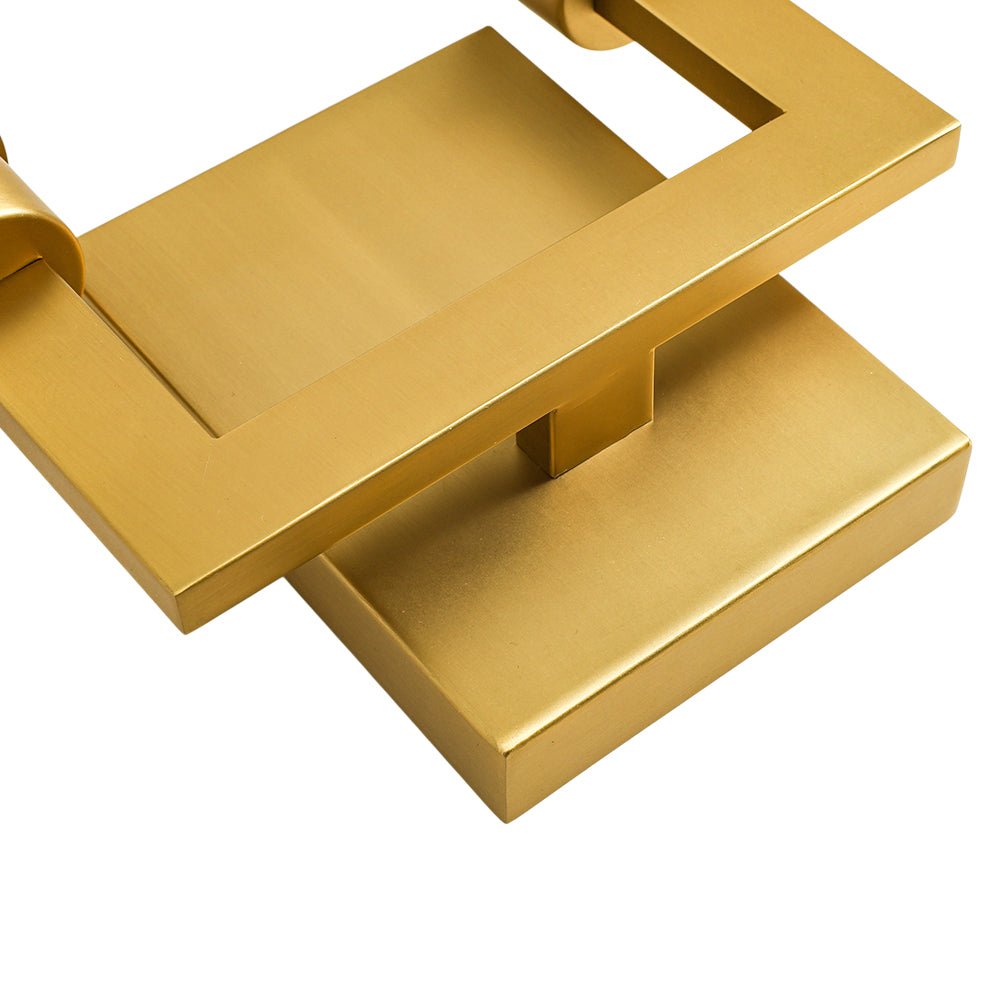 Pendantlightie-Contemporary 2-Light Fabric Rectangle Linen Shade Wall Sconce-Wall Light-Brass-