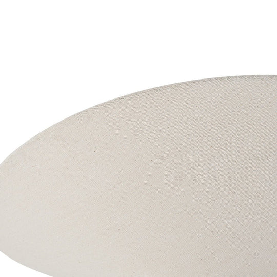Pendantlightie - Contemporary 3 - Light Linen Fabric Cone Ceiling Light - Semi Flush Mount - Brass - 