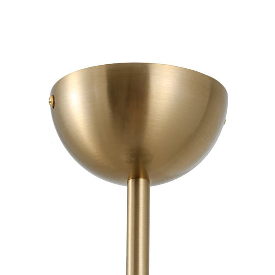 Pendantlightie - Contemporary 3 - Light Scalloped Fabric Shade Pleated Semi Ceiling Light - Semi Flush Mount - Brass - 