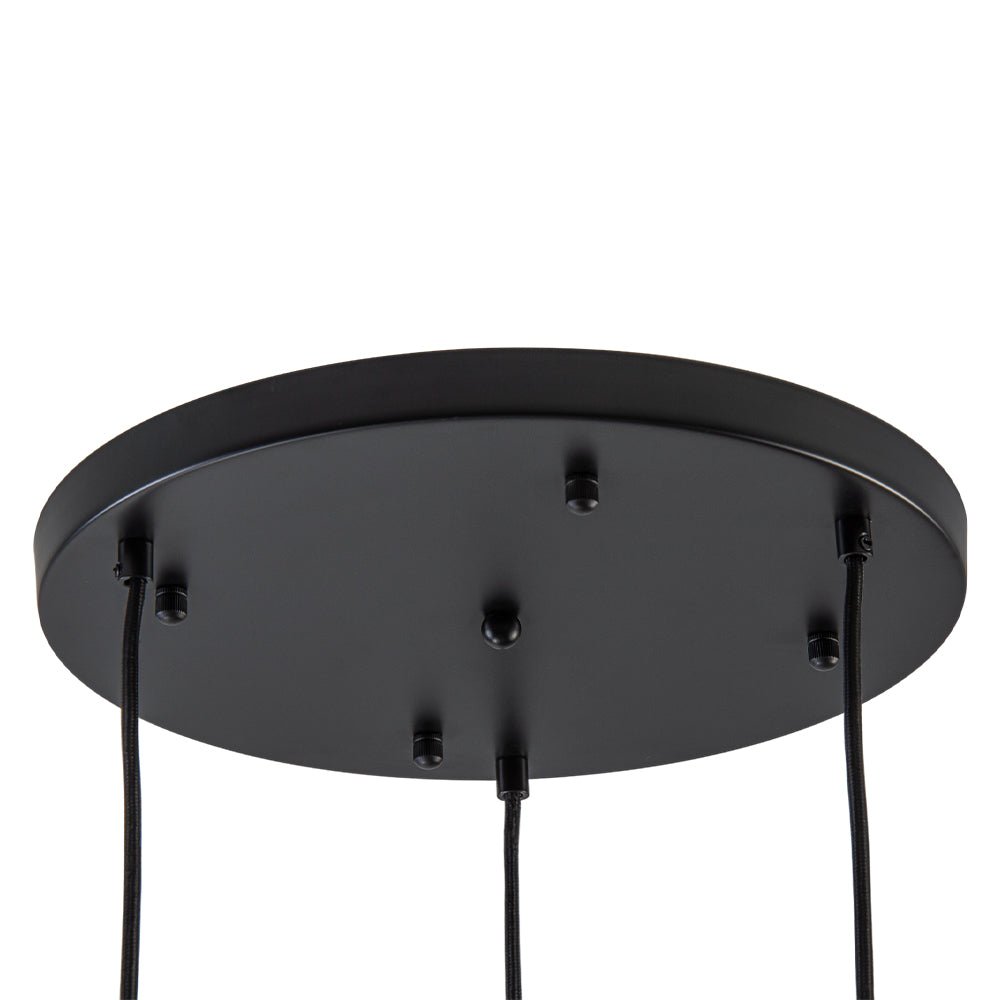 Pendantlightie - Contemporary 3 - Light Sculptural Cluster Spherical Gradient Glass Pendant - Pendants - Gradient Gold - 