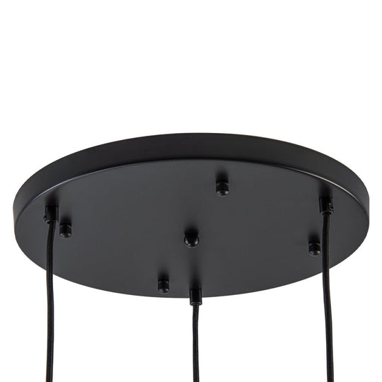 Pendantlightie - Contemporary 3 - Light Sculptural Cluster Spherical Gradient Glass Pendant - Pendants - Gradient Gold - 