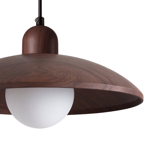 Pendantlightie-Contemporary Natural Dome Kitchen Island Wood Grain Pendant Light-Pendants-Natural-3Lt
