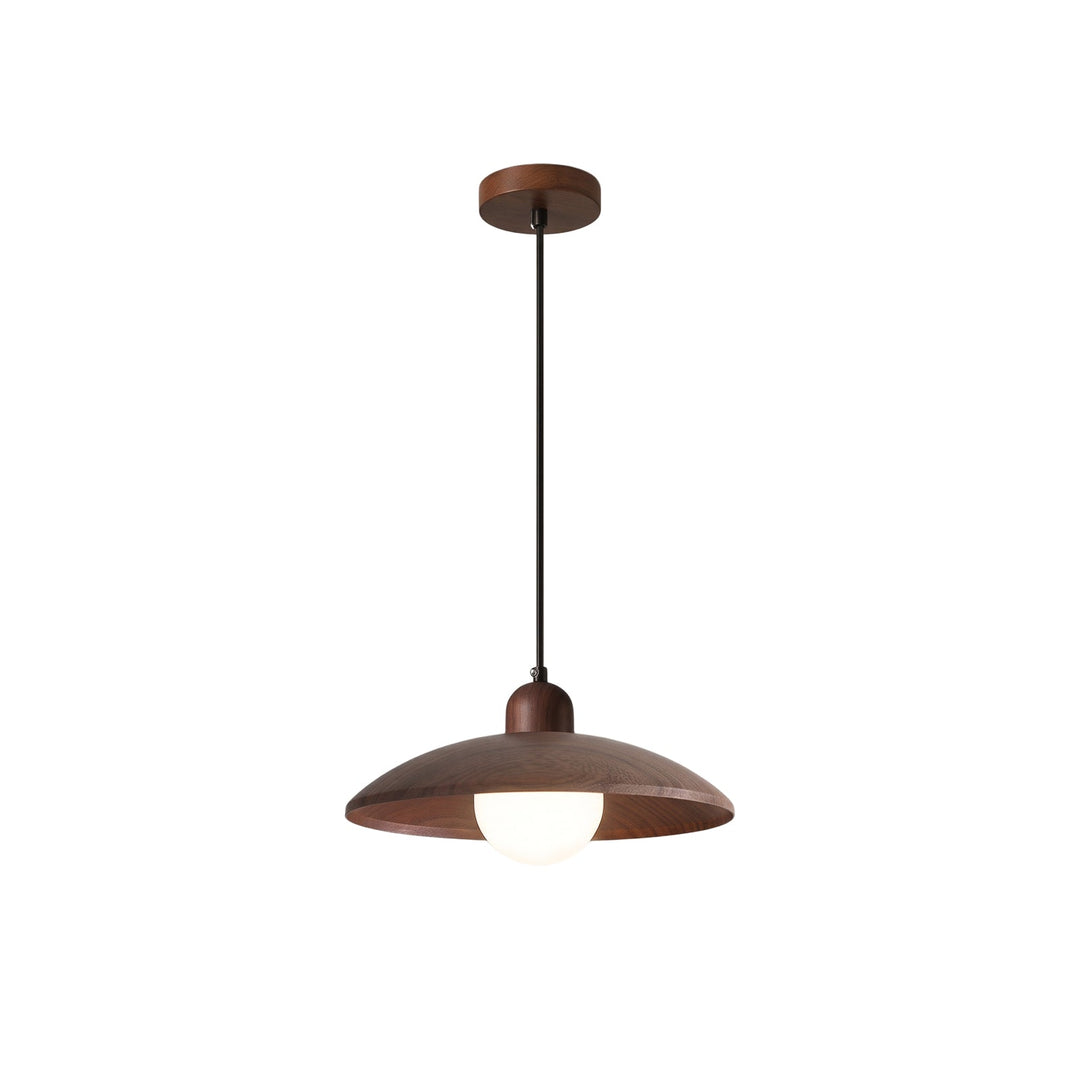 Pendantlightie-Contemporary Natural Dome Kitchen Island Wood Grain Pendant Light-Pendants-Natural-3Lt