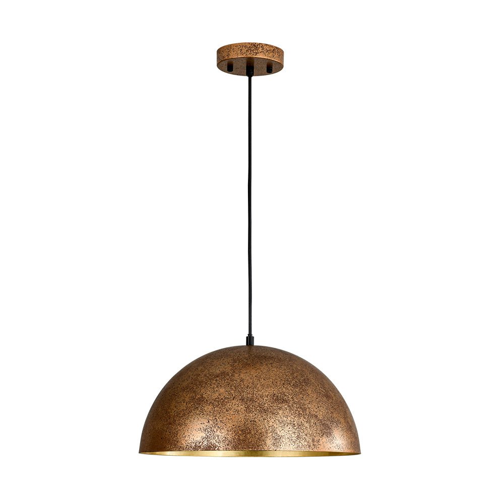 Pendantlightie - Farmhouse Industrial 1 - Light Metal Dome Pendant Light - Pendants - White - 