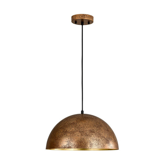 Pendantlightie - Farmhouse Industrial 1 - Light Metal Dome Pendant Light - Pendants - White - 