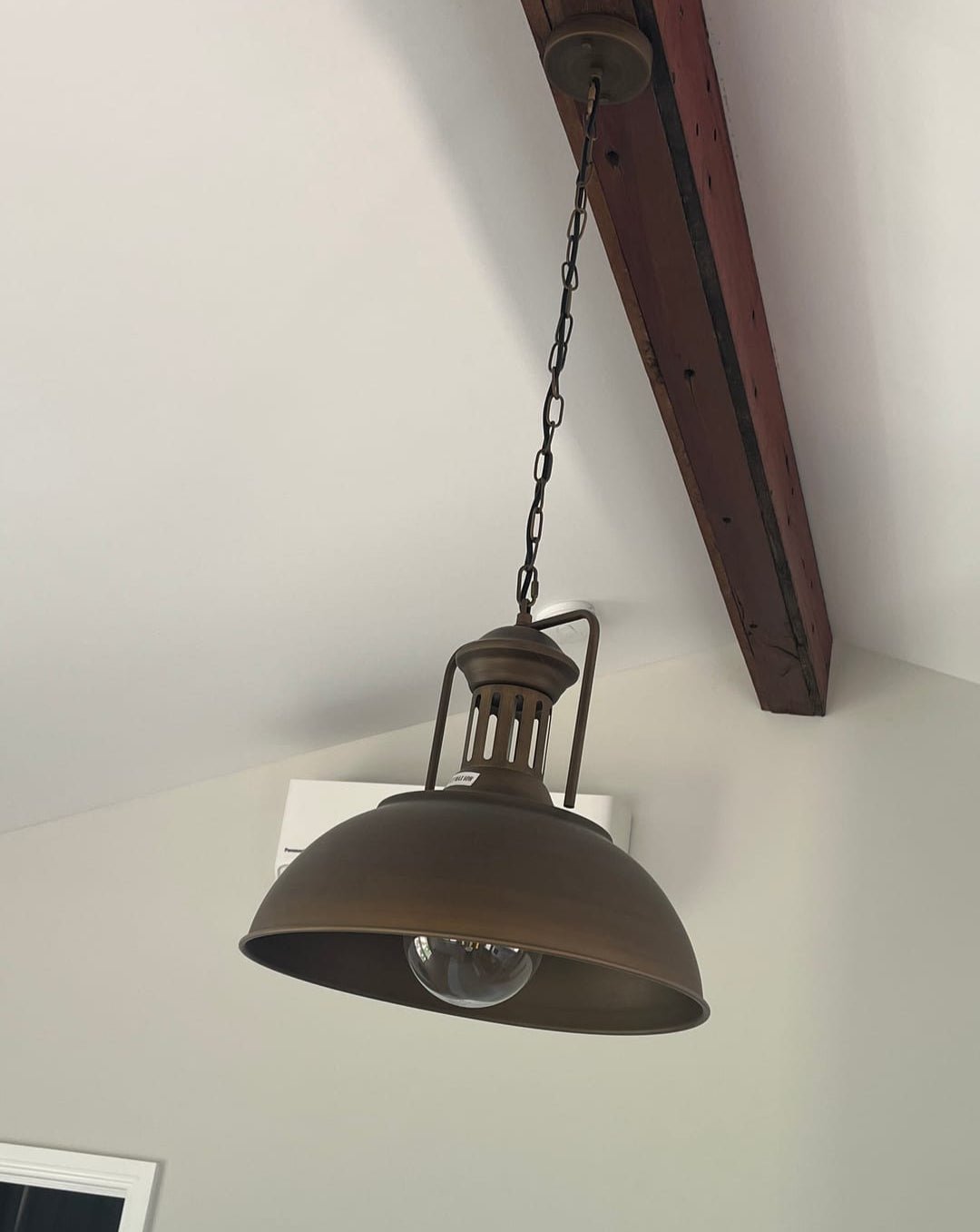 Industrial Rustic Single Rusty Dome Pendant Light Kitchen Bench Lights ...