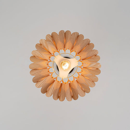 Pendantlightie - Handmade 1 - Light Lotus Wood Grain Pine Cone Pendant - Pendants - Medium - 