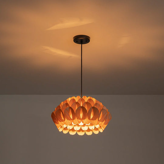 Pendantlightie - Handmade 1 - Light Lotus Wood Grain Pine Cone Pendant - Pendants - Medium - 