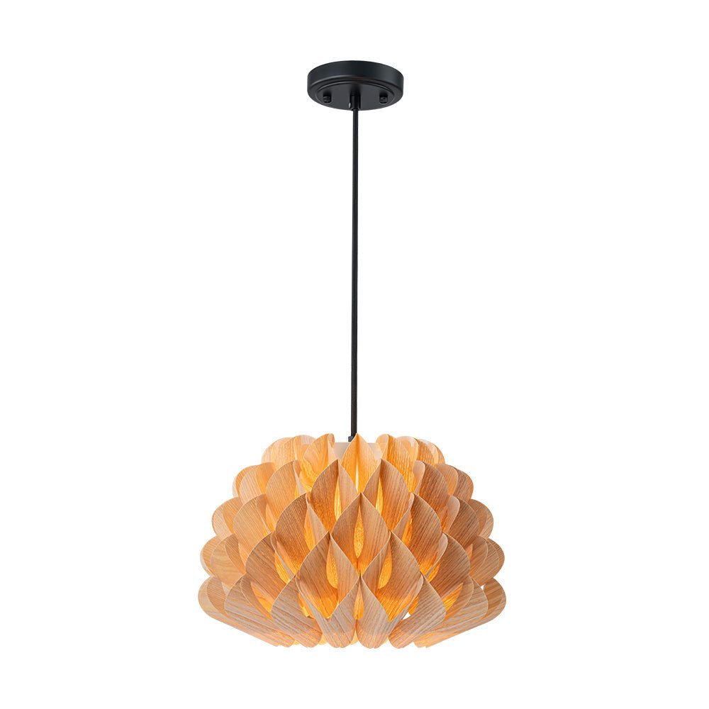 Pendantlightie - Handmade 1 - Light Lotus Wood Grain Pine Cone Pendant - Pendants - Medium - 