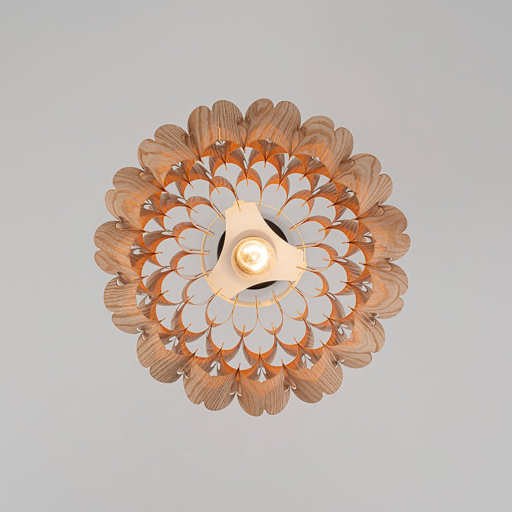 Pendantlightie - Handmade 1 - Light Lotus Wood Grain Pine Cone Pendant - Pendants - Medium - 