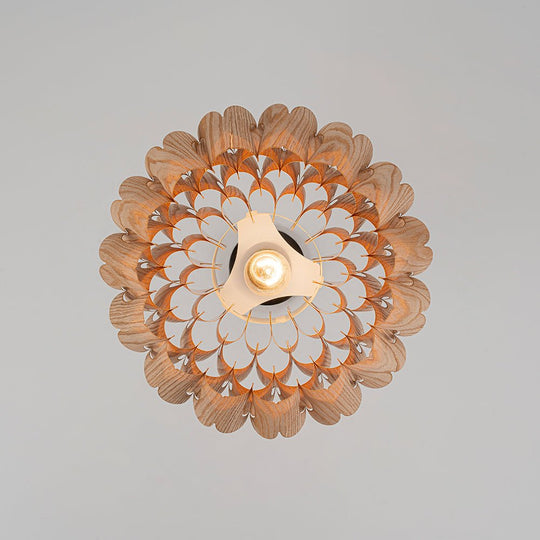 Pendantlightie - Handmade 1 - Light Lotus Wood Grain Pine Cone Pendant - Pendants - Medium - 