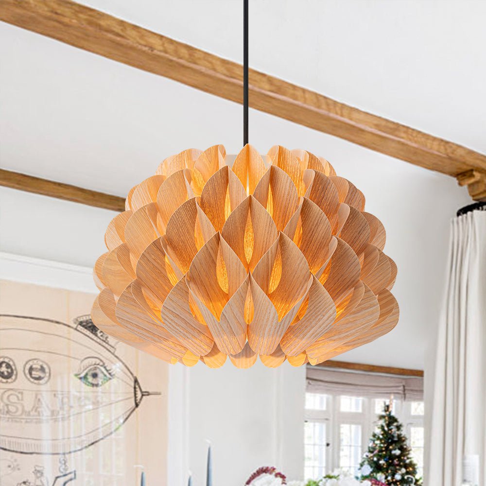Pendantlightie - Handmade 1 - Light Lotus Wood Grain Pine Cone Pendant - Pendants - Small - 