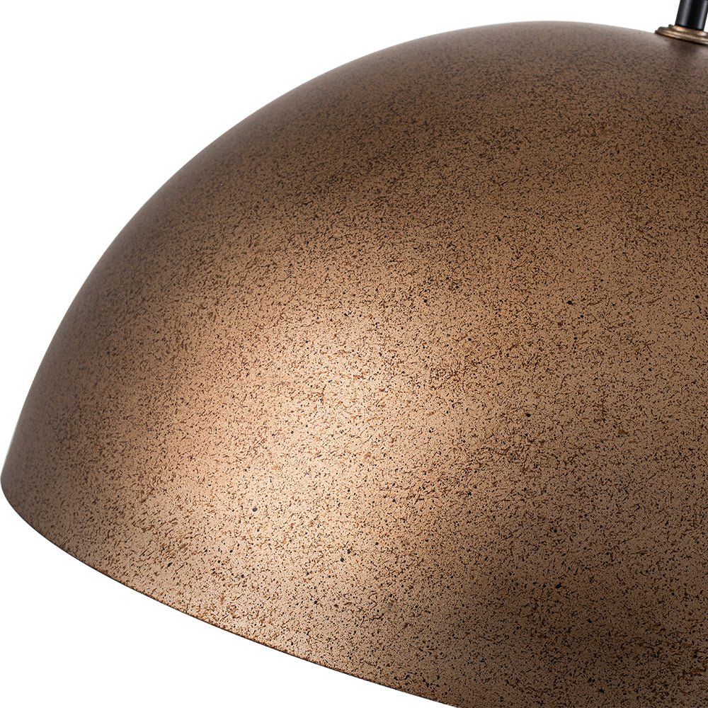 Pendantlightie-Industrial 1-Light Simple Metal Dome Pendant Light For Kitchen Island-Pendants-Antique Brass-