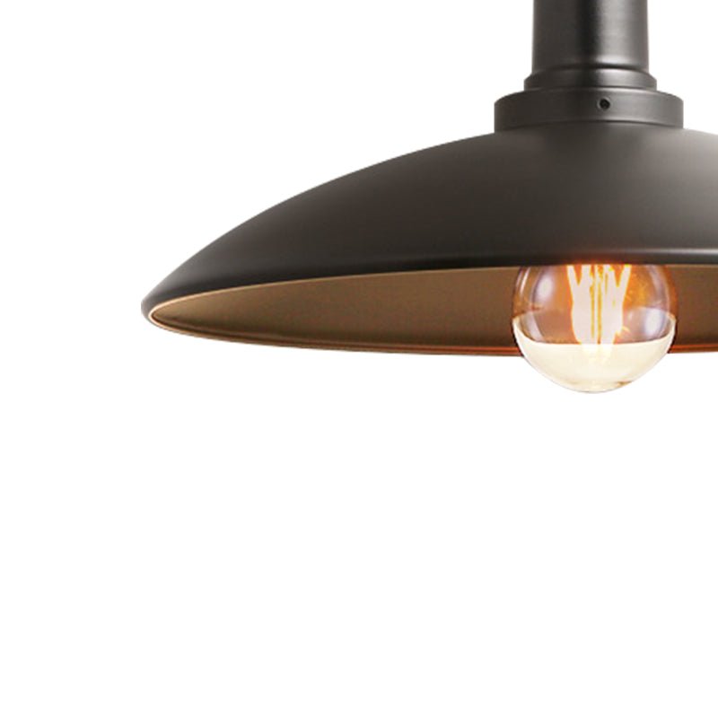 Pendantlightie - Industrial 1 - Light Single Cone Metal Pendant Light - Pendants - White - 