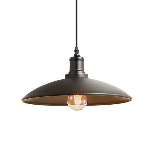 Pendantlightie - Industrial 1 - Light Single Cone Metal Pendant Light - Pendants - White - 