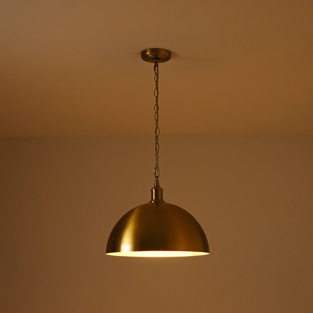 Pendantlightie - Industrial Farmhouse 1 - Light Simple Metal Dome Pendant - Pendants - Large - 
