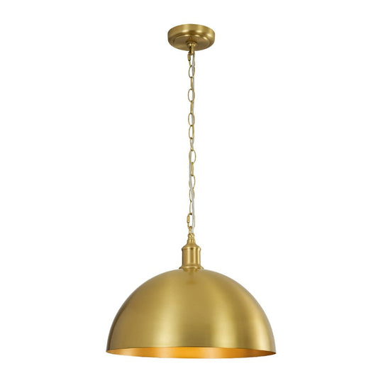 Pendantlightie - Industrial Farmhouse 1 - Light Simple Metal Dome Pendant - Pendants - Large - 