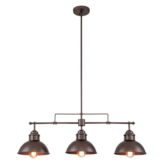 Pendantlightie - Industrial Linear Pot Lid Pendant - Pendants - Oil Rubbed Bronze - 