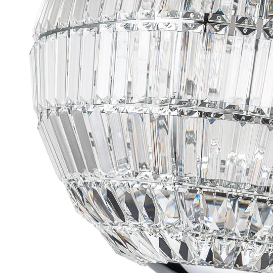 Pendantlightie - Luxury Glam 6 - Light Crystal Globe Chandelier - Chandeliers - Chrome - 