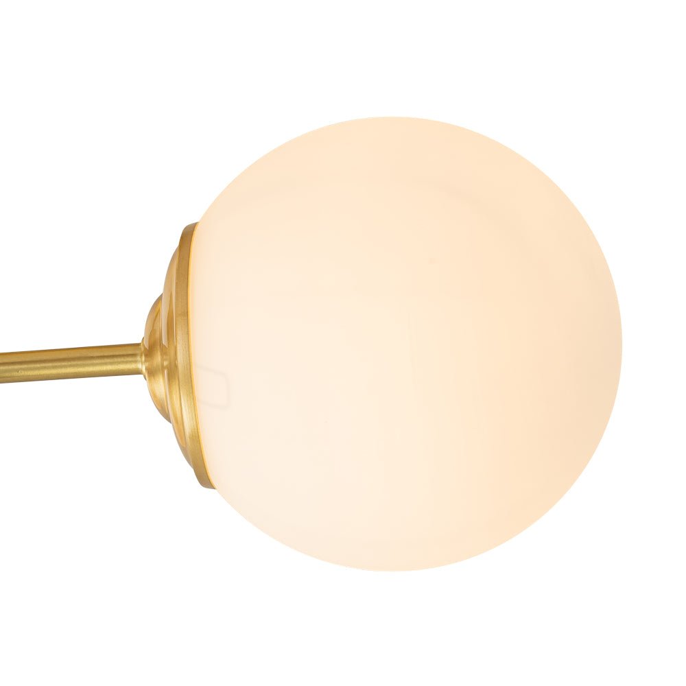 Pendantlightie-Mid-Century 3-Light Sputnik Glass Globe Semi Flush Mount-Semi Flush Mount-Brass-